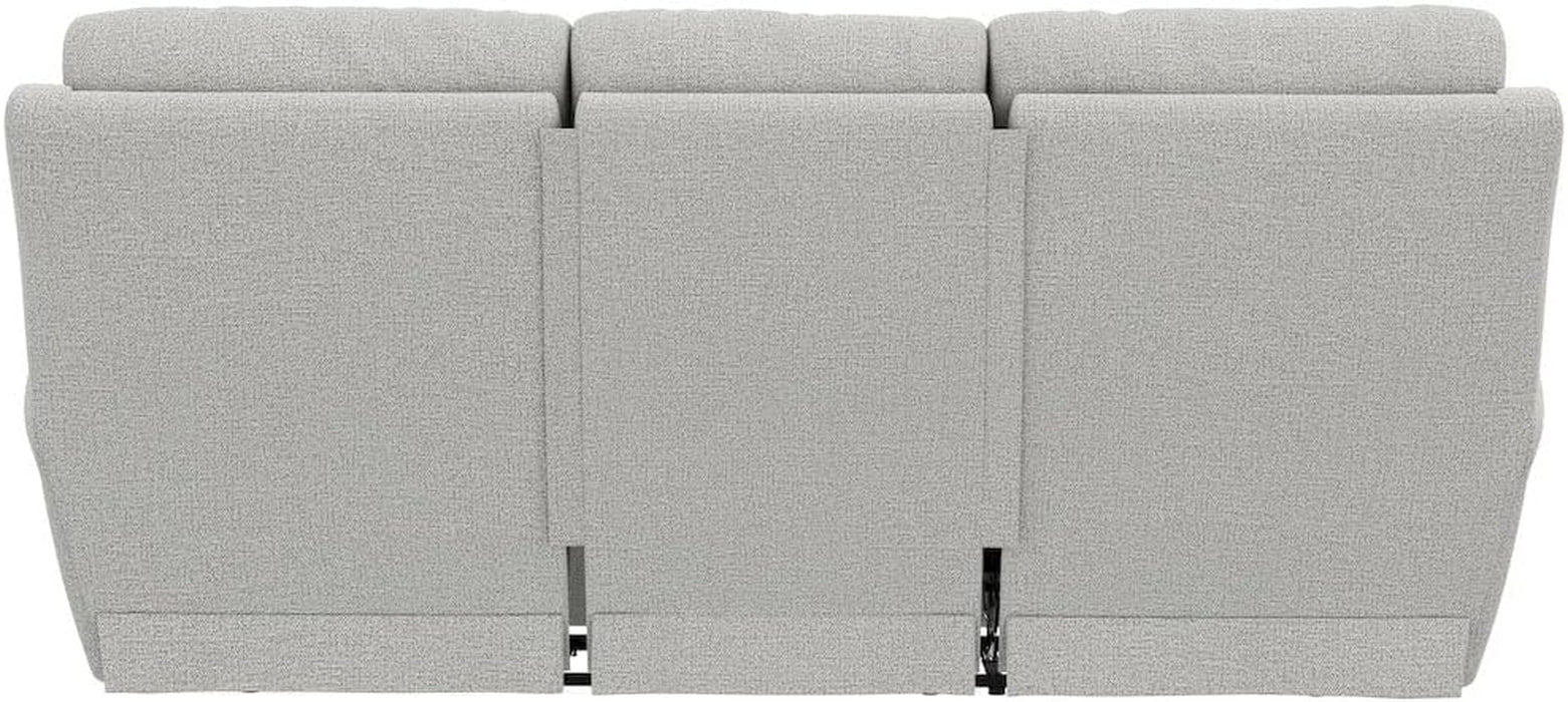 Catnapper Beige Power Reclining Sofa with Soft Fabric, Cool Gel Memory Foam, Steel Tech Frame, Pocket Coil Seating, Accent Pillows, RV Theater Comfort