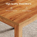 39 Inches Square Dining Table for 4 People, Brown Wooden Kitchen Table Small Dinner Table, Modern Dining Room Tables for Living Room, Kitchen, Oak Brown