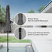 9' Patio Umbrella Outdoor Table Market Yard Umbrella with Push Button Tilt/Crank