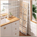 Folding Industrial Bookshelf 51 Inch Natural White