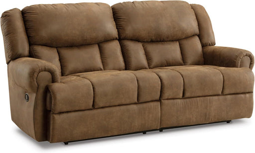 Boothbay Classic Faux Leather 2 Seat Manual Reclining Sofa, Dark Brown