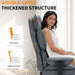 Big and Tall Office Chair, Executive Leather Office Chair with Footrest, 400Lbs Ergonomic Gaming Chair for Adults, Wide Seat Computer Desk Chair with Lumbar Support, 150 Degree Reclining, Gray