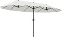 Extra Large 15 Ft Patio Umbrella with Crank Handle