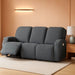 Recliner Cover, 3-Pieces Stretch Reclining Couch Covers with Pockets Reclining Sofa Slipcovers 3 Seater Soft Washable Furniture Protector for Dogs Cats(Dark Gray)