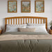 Richmond King Solid Wood Headboard with Attachable Charger in Light Toffee