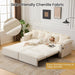 King Size Beige UltraLuxurious Sleeper Sofa USBPortsPro