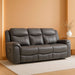Coaster Home Furnishings - Conrad - Fabric - Upholstered Motion Reclining Sofa with Power Outlet, Padded Headrests and Wall Hugger Design - Living Room - Grey - 650354