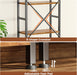Triple Bookshelf, Bookcase with 14 Open Display Shelves, Wide Book Shelf Book Case for Home & Office, 5 Tier, Brown
