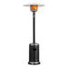 50000 BTU Propane Patio Heater Standing LP Gas Steel with Wheels Black