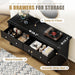 Black 6 Dresser for Bedroom