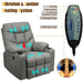 Electric Power Lift Massage Recliner Sofa with 8 Point Massage and Lumbar Heat