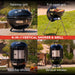 Vertical 18 Inch Charcoal BBQ Smoker, 4-In-1 Portable Outdoor Grill with Adjustable Air Vent, 600 SQ. in Cooking Area, Built-In Temperature Gauge, BBQ Grill for Camping, Picnics - 810-36014