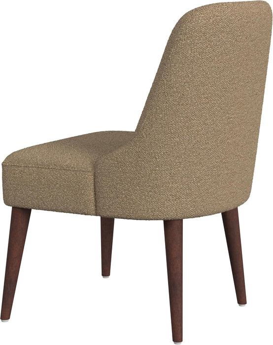 Home Decor | Upholstered Hemet Gayle Side Dining Chair | Decorative Home Furniture, Brown Boucle (Single Pack)