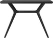 Verso Console Table, 46 Inch Solid Wood Modern Sofa Table, Narrow Entryway Table for Hallway, behind the Couch, Living Room, Foyer, Black