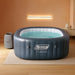 Hawaii Airjet Large Square 4 to 6 Person Inflatable Hot Tub Portable Outdoor Spa with 140 Airjets and Energysense Cover, Grey