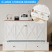 White Queen Murphy Versatile CabinetBed With Mattress