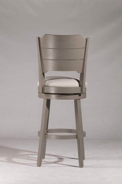 Clarion Swivel Counter Height Stool, Distressed Gray
