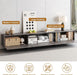 76.4'' Modern TV Stand for Living Room, Mid Century Modern TV Console，Entertainment Center with 3 Drawers, Large Storage Cabinet Table, Media Cabinet for Living Room, Bedroom, Grey