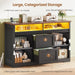 47.2 Black File Cabinet With Organization Solutions