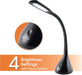 Creative Curves LED Desk Lamp with Adjustable Neck - 4 Dimmable Brightness Settings with Energy Efficient Natural Daylight Leds for Home Office, Computer Desk, & Dorms
