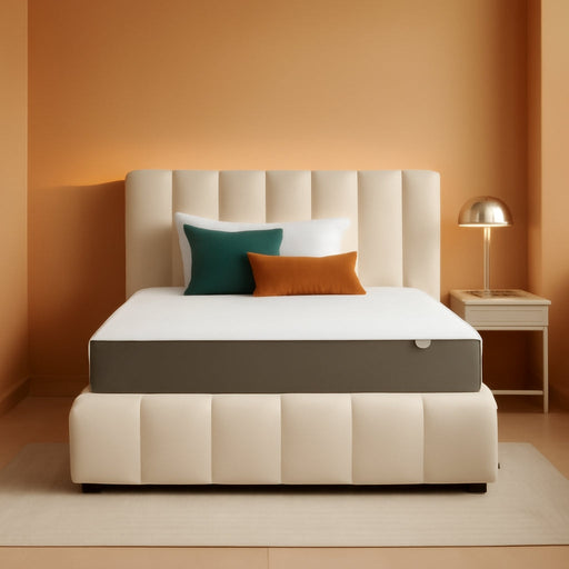 Memory Foam Mattress, Soft Plush Feel, 12 Inch, Full, White/Grey