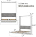 Queen Murphy Bed 85 Inch Wall BedFrameWithHydraulic