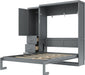 Full Grey Murphy Bed With UltraSpaceStorage Contemporary