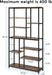 79 Inches Tall Bookshelf Bookcase, 8-Tier Staggered Bookcase, Modern Freestanding Open Book Shelves, Wide Wood Etagere Shelving Unit Display Shelf for Living Room