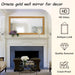 Large Wall Mirror 60''X30'', Antique Gold Mirrors for Wall Decor Dining Room, Elegant Decorative for Living Room, Entryway, Firepalce, Bathroom