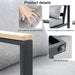 4Pc Metal Patio Conversation Set,Coffee Table,Washable Cushions
