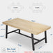71" Heavy Duty Kitchen Table, Modern Wood Dining Table, Natural