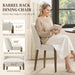 Barrel Modern Dining Chair, Upholstered Dining Chairs Set of 4, Beige