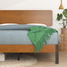 Olivia Metal and Bamboo Platform Bed Frame, No Box Spring Needed, Wood Slat Support, Easy Assembly, Twin