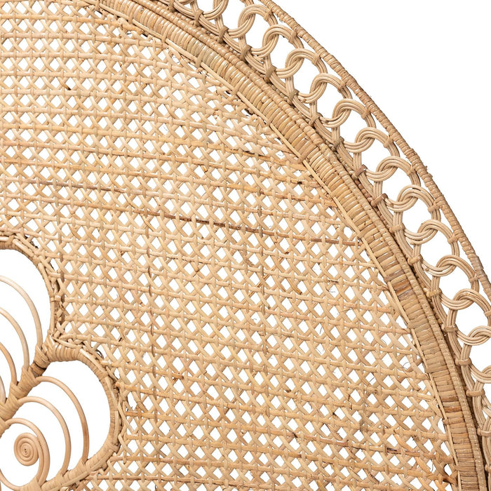 Marlette Natural Rattan Standalone Headboard, Queen