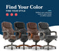 La-Z-Boy Big and Tall Executive Office Chair Lumbar Support, Leather Chair
