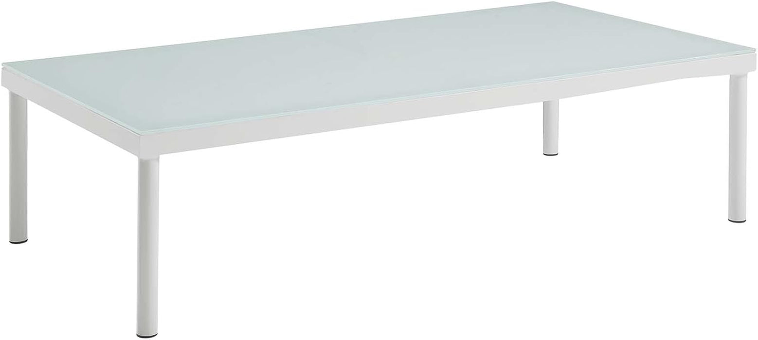 Harmony 8-Piece Aluminum Outdoor Patio Furniture Sectional Sofa Set with Cushions in White Gray