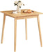 Natural Bamboo Square Dining Table EasyToAssemble TwoSeater