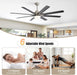 Smart Reversible Ceiling Fan With Integrated Lighting