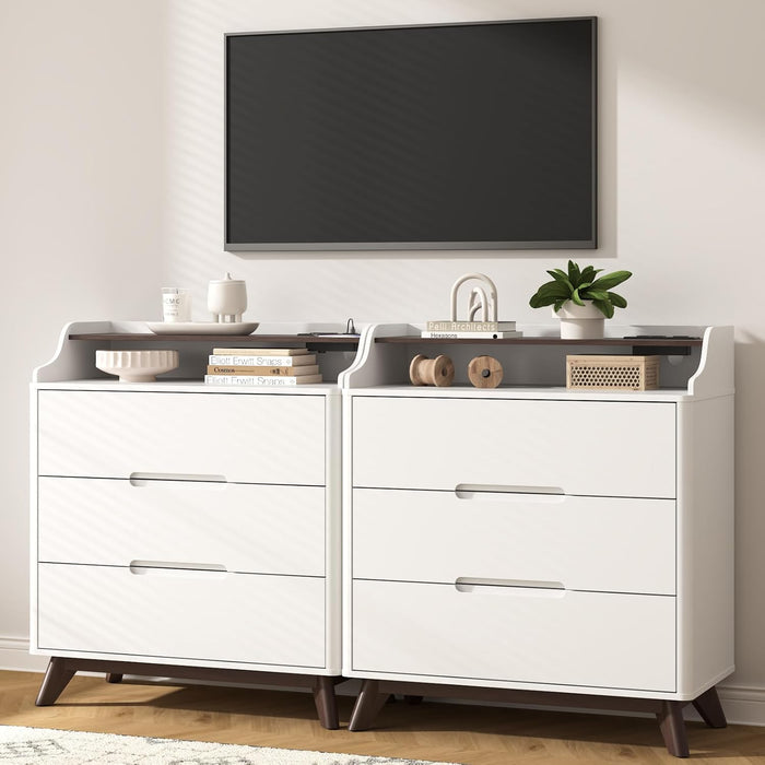 32 Inch Dresser With HighCapacity Charging Station
