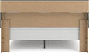 Signature Design by Ashley Jonnifer King Bed Frame with Bookcase Headboard, Storage Cubbies, Engineered Wood and Decorative Laminate, Bedroom Use, Warm Gray and Matte Black