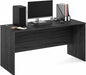 Roger Computer Desk, 60 Inch Rectangular Executive Desk with Modesty Panel, Home Office Desk with Thick Tabletop, Desk Cord Grommet, Scratchproof, for Home Study, Office, Coastal Grey