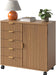 Five Drawer Wooden File Cabinet With AdjustableShelf