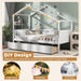 Twin House Bed White With IntegratedStorage Drawers