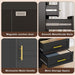 Tall Black Metal Storage Cabinet IndustrialGrade 67Inch