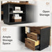 78Inch Executive Desk Featuring Ample Storage Cabinets