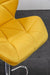 Breni Velvet Diamond Tufted Swivel Adjustable Height Barstools, Set of 2, Yellow