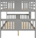 CharcoalGrey Full Over Full Bunk Bed Interchangeable
