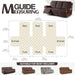 Waterproof Recliner Sofa Cover, Non-Slip Reclining Couch Covers for 3 Seat, Recliner Couch Cover Furniture Protector with Elastic Straps for Pets, Kids, Chocolate