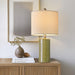 Industrial Green Ceramic Nightstand Table Lamp Modern