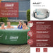 Palm Springs Energysense Airjet Inflatable Hot Tub Spa (77" X 28") | Portable Hot Tub with 2 Covers (1 Energy-Efficient Thermal Cover and 1 Standard Cover) | Fits up to 4-6 Persons | Green